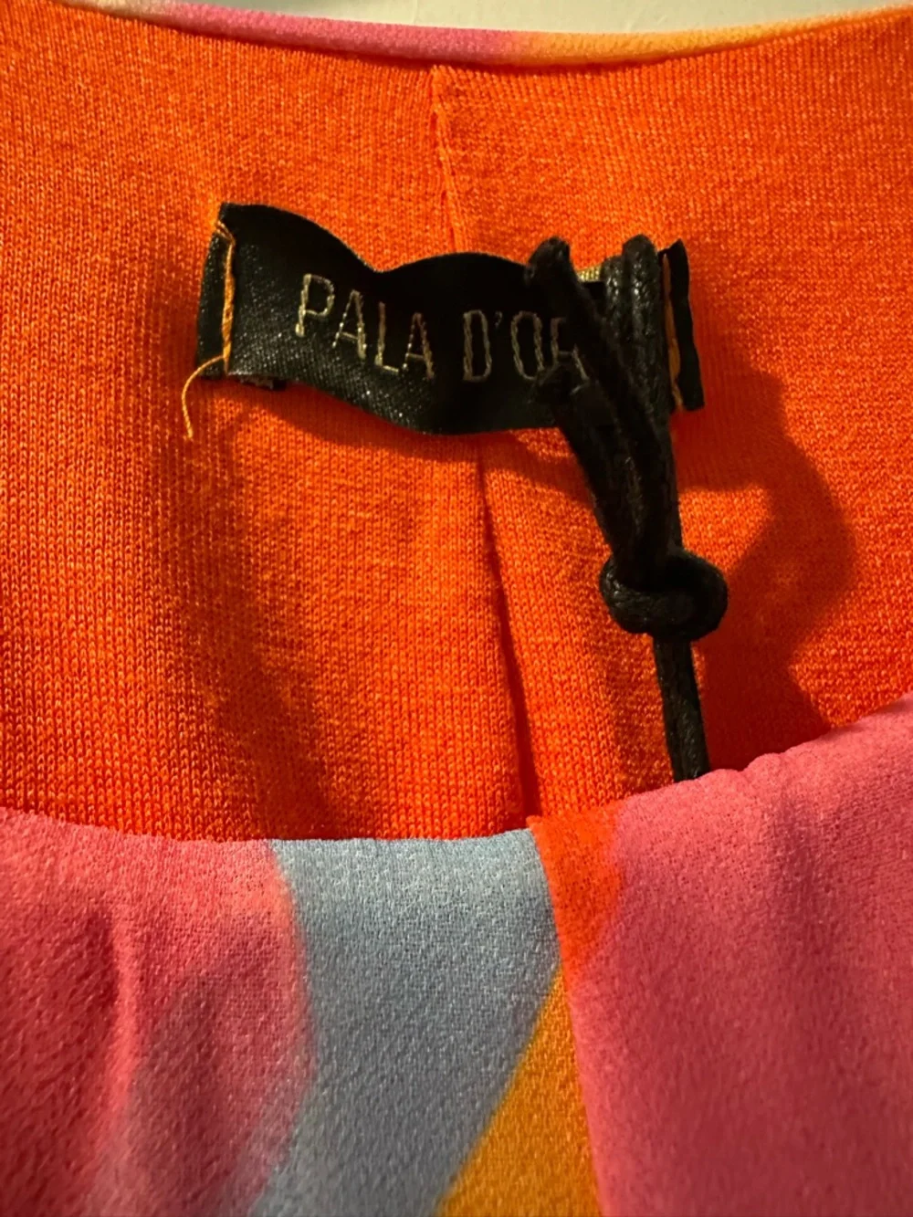 Pala D'oro Milan Abstract Print Blouse - Vibrant Retro Boho Peasant Top - Picture 8 of 8